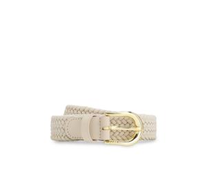 BOSS Ceinture tissée avec finitions en cuir - Style Carol-WnE-L_Sz25, 50563794 Beige clair 85