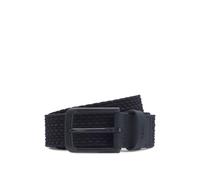BOSS Ceinture tissée avec finitions en cuir - Style Vern-WnE-Go_Sz35, 50558757 Bleu foncé 100