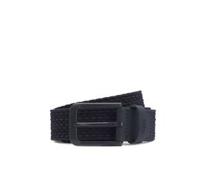 BOSS Ceinture tissée avec finitions en cuir - Style Vern-WnE-Go_Sz35, 50558757 Bleu foncé 90