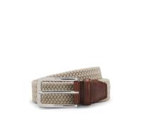 BOSS Ceinture tissée avec garnitures en cuir - Style Clorio_Sz30, 50481026 Beige clair 115