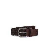 BOSS Ceinture tissée en cuir suédé avec passant logoté - Style Sash-Wn2_Sz35, 50471279 Marron foncé 105