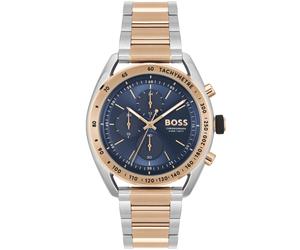 BOSS Center Court 1514026 - Homme - 44 mm - Analogique - Quartz - Verre minéral