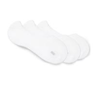 BOSS Lot de trois paires de chaussettes invisibles - Style 3P SL Uni CC, 50541442 Blanc 47-48