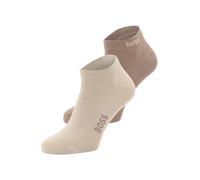 BOSS Lot de deux paires de chaussettes basses en mélange de bambou - Style 2P AS Logo Bamboo, 50538188 Beige 43-46