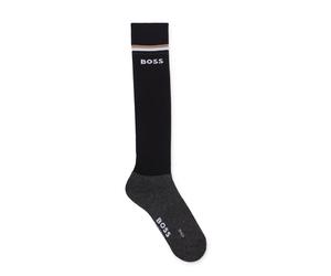 BOSS Chaussettes d’équitation à rayures emblématiques et logo - Style CLASSIC SOCKS BLACK, B1U0301 Noir 43-46