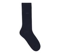 BOSS Chaussettes de longueur régulière en coton stretch - Style Marc RS Uni CC, 50469843 Bleu foncé 47-50