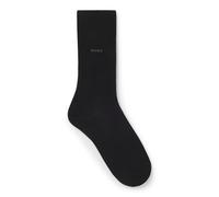 BOSS Chaussettes de longueur régulière en coton stretch - Style Marc RS Uni CC, 50469843 Noir 47-50
