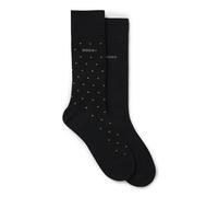 BOSS Chaussettes de longueur régulière en lot de deux - Style 2PRS MiniDot VIBambo, 50547831 Noir 43-46