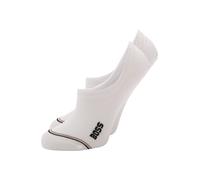 BOSS Lot de deux paires de chaussettes longueur cheville avec logo - Style 2P LC Iconic CC W, 50502091 Blanc 39-42