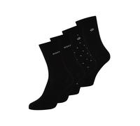 BOSS Lot de quatre paires de chaussettes mi-hautes avec détails logotés - Style 4P RS GiftShine CC W, 50546742 Noir 36-42