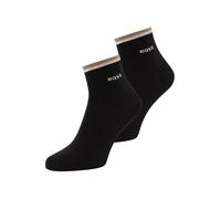 BOSS Hommes 2P SH Stripe CC Lot de deux paires de chaussettes à rayures emblématiques au niveau des chevilles