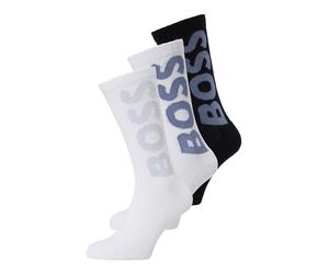 BOSS Chaussettes saphir / bleu-gris / noir / blanc, Taille 43-46