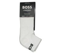 BOSS Lot de deux paires de chaussettes basses Style 2P AS Sport CC tissu stretch Blanc 43-46 Homme