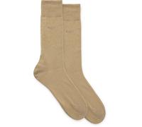 Hugo Boss Chaussettes Lot de 2 paires business 2P RS Uni CC Coton doux Beige 47-50