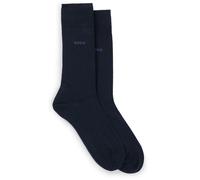 BOSS Hommes 2P RS Uni CC Lot de deux paires de chaussettes business en coton doux et compact