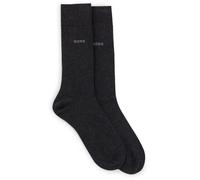 BOSS Lot de deux paires de chaussettes mi-mollet - Style 2P RS Uni CC, 50516616 Gris sombre 43-46