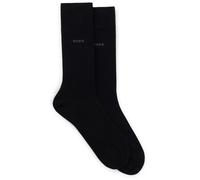 Hugo Boss Chaussettes business 2P RS Uni CC coton doux et compact Noir Taille 39-42