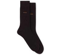 BOSS Lot de deux paires de chaussettes mi-mollet - Style 2P RS Uni CC, 50516616 Marron foncé 47-50