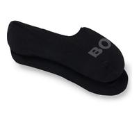 BOSS Lot de deux paires de chaussettes invisibles en coton mélangé - Style 2P SL Uni Logo CC, 50516402 Noir 43-44