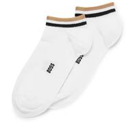 Hugo Boss Chaussettes basses 2P AS Uni stripe CC – Lot 2 paires – noisette/noir/blanc Taille 39-42