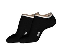 BOSS Hommes 2P AS Uni stripe CC Lot de deux paires de chaussettes basses à rayures emblématiques au niveau des chevilles