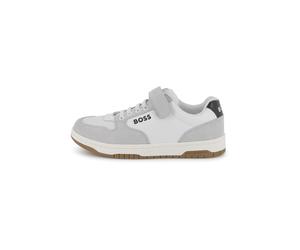 BOSS Chaussure de sport 'TRAINERS' gris / blanc, Taille 38