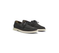 BOSS Chaussures bateau en daim avec semelle contrastante - Style Sienne_Boat_sd, 50563130 Gris sombre 45
