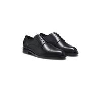 BOSS Chaussures derby en cuir à détails richelieu - Style Tayil_Derb_butcbr, 50557651 Noir 41