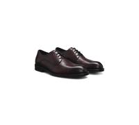 BOSS Chaussures derby en cuir à logo embossé - Style Tayil-L_Derb_buW, 50552521 Marron foncé 42.5