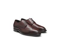 BOSS Chaussures derby en cuir grainé à bout droit - Style P-Winslow_Dr_buctp, 50549686 Marron foncé 44.5
