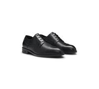 BOSS Chaussures derby en cuir imprimé à bout droit - Style Tayil_Derb_tcgrprWP, 50552490 Noir 40.5