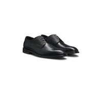 BOSS Chaussures derby en cuir lisse et texturé - Style Derrek_Derb_buprpt, 50555426 Noir 43