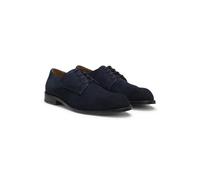 BOSS Chaussures derby en cuir suédé doux - Style Tayil-L_Derb_sdfs, 50563099 Bleu foncé 42