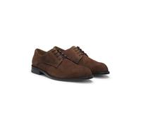 BOSS Chaussures derby en cuir suédé doux - Style Tayil-L_Derb_sdfs, 50563099 Marron foncé 42