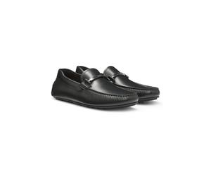 BOSS Chaussures driver en cuir nappa avec pièces métalliques siglées - Style Noel_Mocc_ltfhw, 50548100 Noir 42
