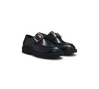 BOSS Chaussures en cuir avec brides à boucle - Style Eleri_Monk_BOBK, 50548740 Noir 40