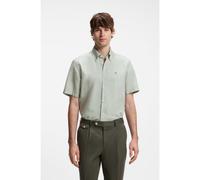 BOSS Chemise à manches courtes en mélange de coton et de lin - Style H-LIAM-BD-SH-E-C-262, 50576027 Chaux XL