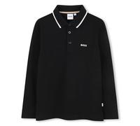 BOSS Chemise à Manches Longues pour garçon, Noir, 8 Ans