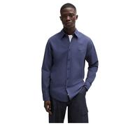 Hugo Boss Chemise Relegant 6 Regular en popeline de coton Bleu L Homme