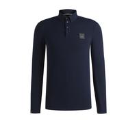 BOSS Chemise d’entraînement d’équitation en tissu stretch respirant - Style NICK TRAINING SHIRT, B6M0403 Bleu foncé L