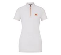 BOSS Chemise d’équitation à manches mi-longues couleur pêche - Style MILA TRAINING SHIRT, B3W0408 Orange clair L