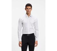 BOSS Chemise d'affaires Slim en coton stretch - Style H-HANK-K-C1-261, 50567345 Blanc à motif 37