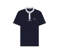 BOSS Chemise de concours d’équitation avec finitions en contraste - Style MARTY SHOW SHIRT HONEY COMB, B7M0403 Bleu foncé XL