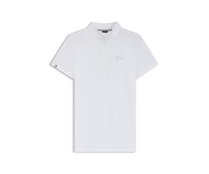 BOSS Chemise de concours d’équitation en matière super stretch - Style MAIRA SHOW SHIRT TEXTURE, B7W0401 Blanc M