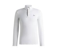 BOSS Chemise de concours d’équitation en tissu stretch à séchage rapide - Style NICK SHOW SHIRT, B6M0402 Blanc XL