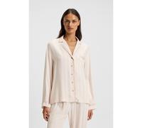 BOSS Chemise de pyjama à rayures avec garniture logo - Style Twill_Shirt, 50557119 Beige clair L