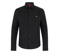HUGO Chemise Slim en toile de coton stretch - Style Ermo, 50505315 Noir XXL