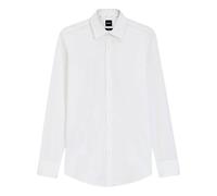 BOSS Chemise Homme Slim Fit Blanc Popeline Stretch H HANK Kent C1 214 50469345