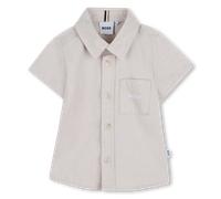 BOSS Chemise enfant en lin et en coton avec détail logoté - Style J52843/13002A, J52843 Beige clair 94