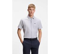 BOSS Chemise Regular à manches courtes en piqué de coton - Style ST_Dymova S, 50565851 Rayures grises S